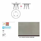 Varaschin Links Rundt bord moderne design haven, H 75 cm Viadurini