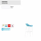 Varaschin Summer Udendørs afføring i stål og stof Viadurini