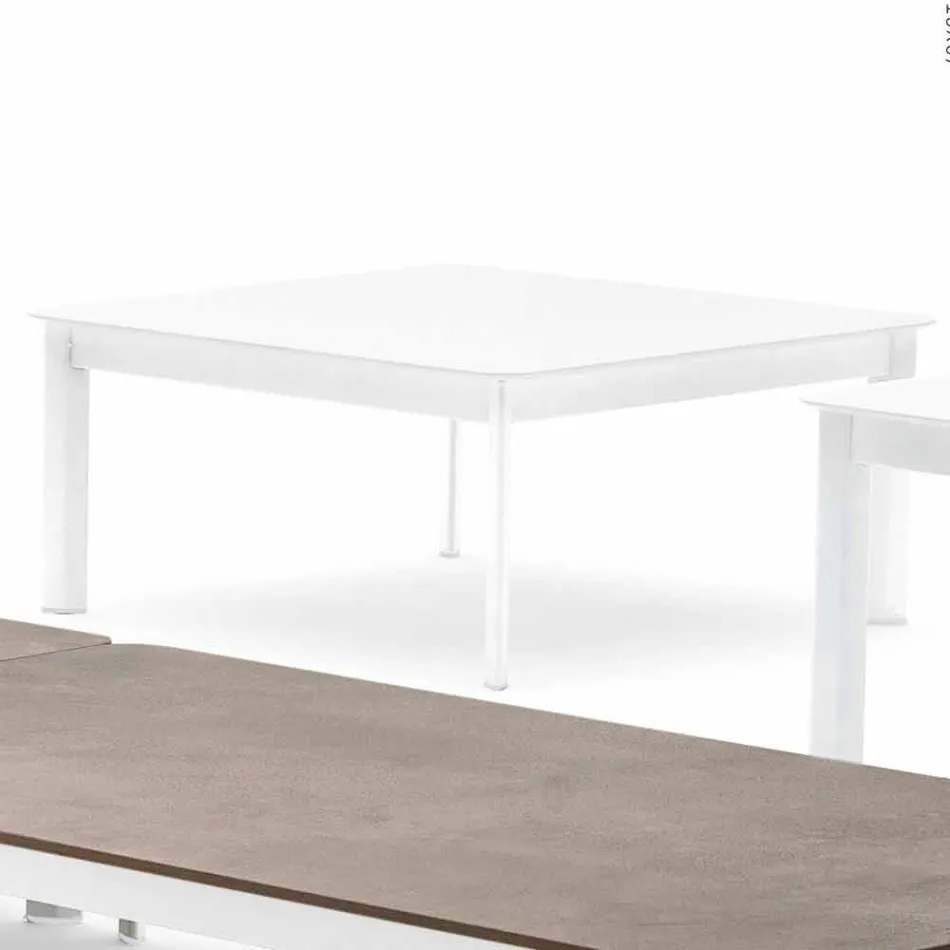 Varaschin System design udendørs sofabord i malet aluminium Viadurini