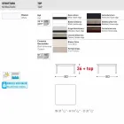 Varaschin System design udendørs sofabord i malet aluminium Viadurini