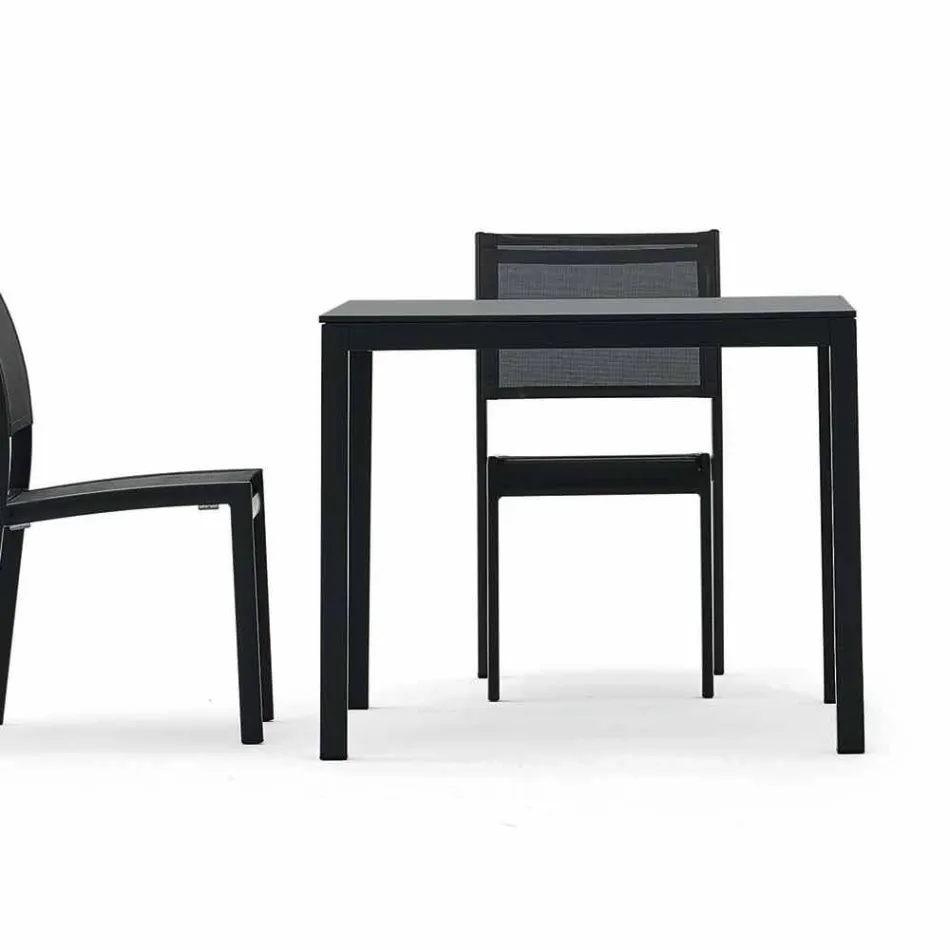 Varaschin Victor bord til indendørs og haven spisning, moderne design Viadurini