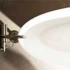 Oval design fritstående badekar lavet i Italien Albenga Viadurini