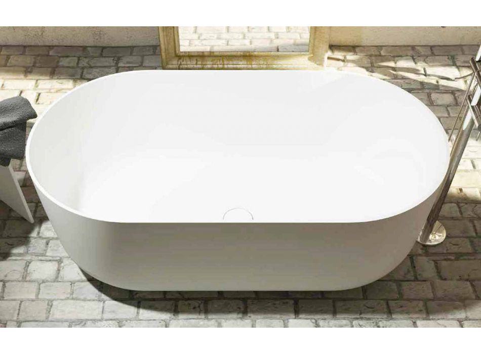 Moderne design fritstående badekar produceret i Italien af Zollino Viadurini