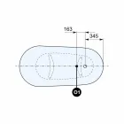 Fritstående badekar, victoriansk design i fast overflade - regn Viadurini