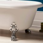 Design fritstående bad, fødder i chrome finish - gratis Viadurini