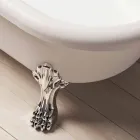 Design fritstående bad, fødder i chrome finish - gratis Viadurini