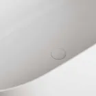 Fritstående badekar, fremstillet i Italien, i fast overflade - flow Viadurini