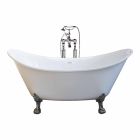Bath hvid fritstående moderne design 173x75cm Katie Viadurini