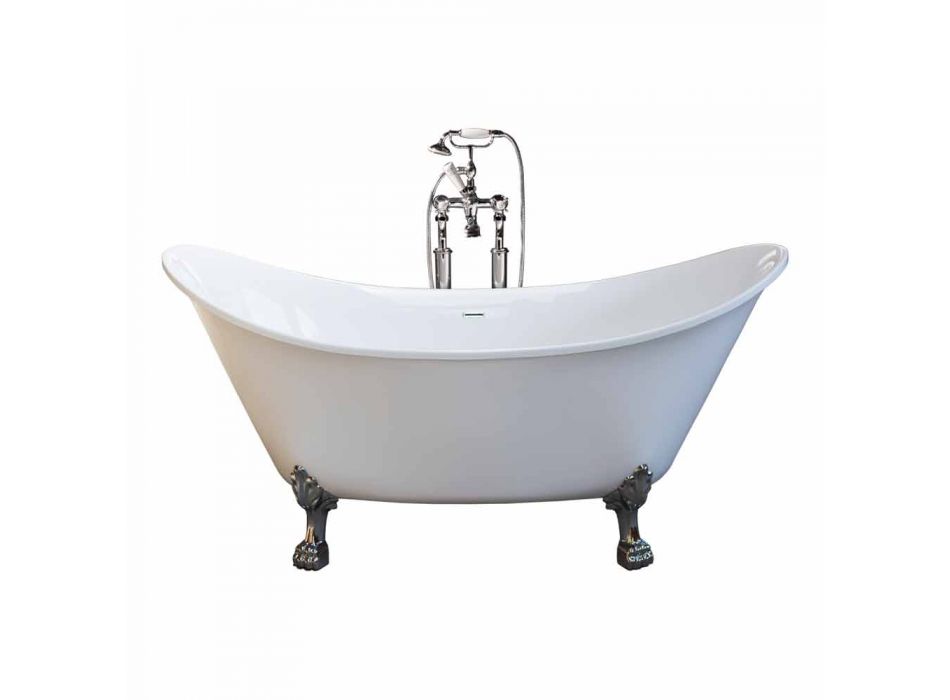 Bath hvid fritstående moderne design 173x75cm Katie