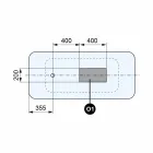 Fritstående Moderne Design Badeværelse Glat Hvid eller Matt - Ansigt Viadurini