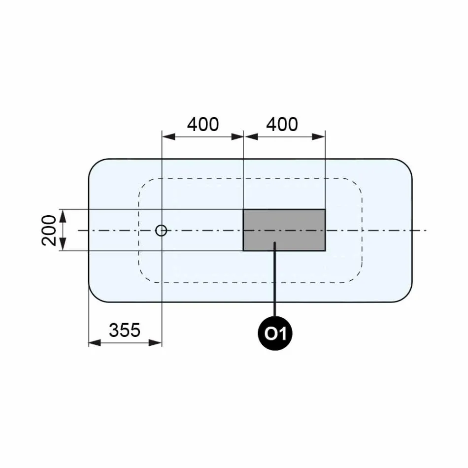 Fritstående Moderne Design Badeværelse Glat Hvid eller Matt - Ansigt Viadurini