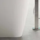 Fritstående Moderne Design Badeværelse Glat Hvid eller Matt - Ansigt Viadurini