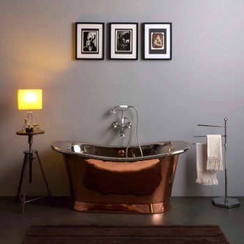 Bath design fritstående nikkel og kobber Angelica
