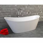 Fritstående badekar i akryl hvid moderne design Nataly, 1700x745mm Viadurini