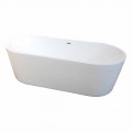 moderne fritstående badekar i hvid akryl 1675x780mm Nicole2 Lille