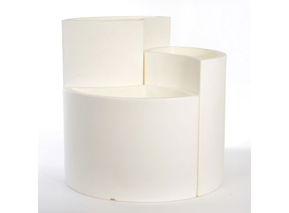 Modulære vaser i farvet polyethylen Made in Italy 3 stykker - Flowes Viadurini