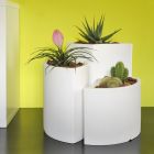 Modulære vaser i farvet polyethylen Made in Italy 3 stykker - Flowes Viadurini