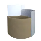 Modulære vaser i farvet polyethylen Made in Italy 3 stykker - Flowes Viadurini