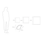 Modulære vaser i farvet polyethylen Made in Italy 3 stykker - Flowes Viadurini