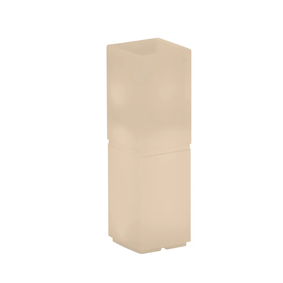 Lambo - Udendørs oplyst søjlevase i polyethylen, fremstillet i Italien Viadurini