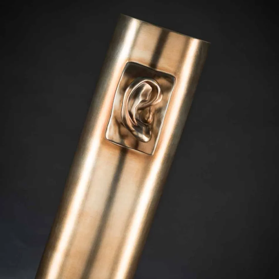 Høj håndværksvase i farvet keramik lavet i Italien - Monte Viadurini