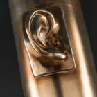 Høj håndværksvase i farvet keramik lavet i Italien - Monte Viadurini