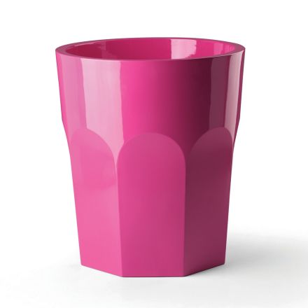 Høj dekorativ vase med glasform i polyethylen Fremstillet i Italien - Pucca Viadurini