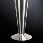 Høj dekorativ vase i satinstål Fremstillet i Italien Fin - Vesper Viadurini