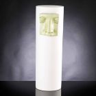 Moderne høj vase i hvid keramik med farvet indsats fremstillet i Italien - Lexi Viadurini