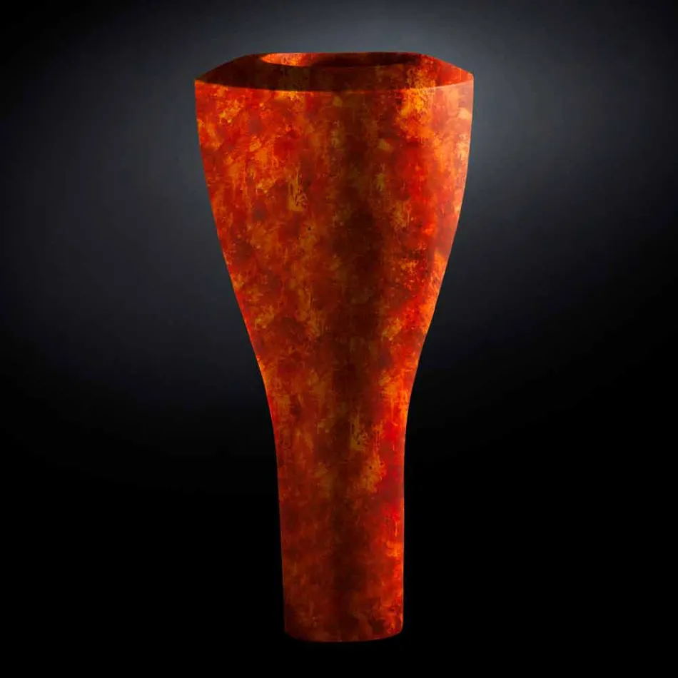 Høj moderne polyethylen vase lavet i Italien i høj kvalitet - Timodeo Viadurini