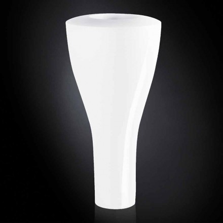 Høj moderne polyethylen vase lavet i Italien i høj kvalitet - Timodeo Viadurini