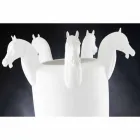 Høj indendørs vase i hvid keramik eller blankt guld Fremstillet i Italien - Jacky Viadurini
