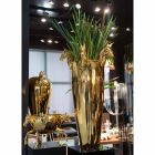 Høj indendørs vase i hvid keramik eller blankt guld Fremstillet i Italien - Jacky Viadurini