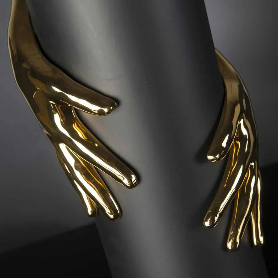 Høj indendørs keramisk vase håndlavet i Italien - Monte Viadurini