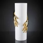 Høj indendørs keramisk vase håndlavet i Italien - Monte Viadurini