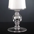 Håndværksvase i hvidblæst glas eller 24 k guld fremstillet i Italien - Canberra Viadurini