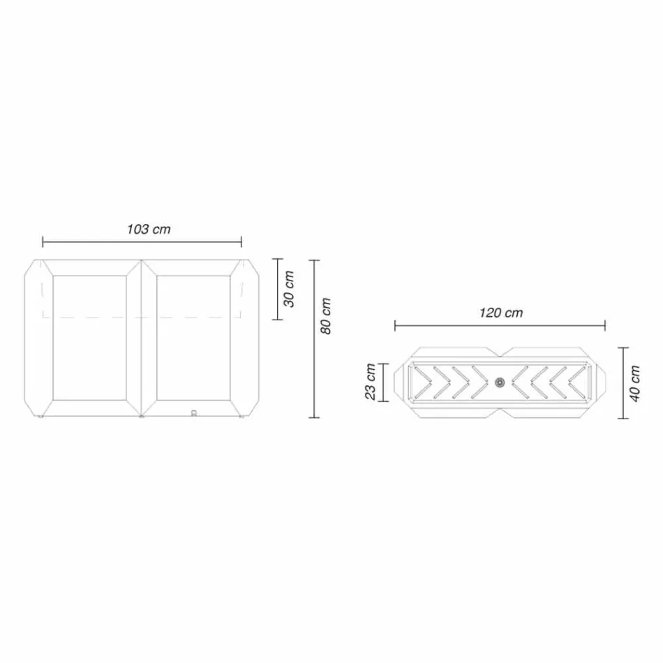 Hvid indendørs eller udendørs vase i plast med 3 størrelser - perle af Myyour Viadurini