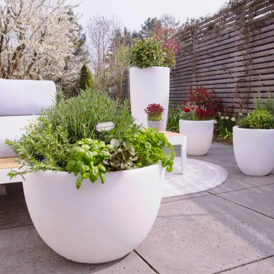 Vase med led- eller solbelysning Moderne design af forskellige størrelser - Svasostar Viadurini