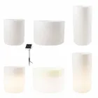 Vase med solbelysning eller LED-design til indendørs eller udendørs - Cilindrostar Viadurini