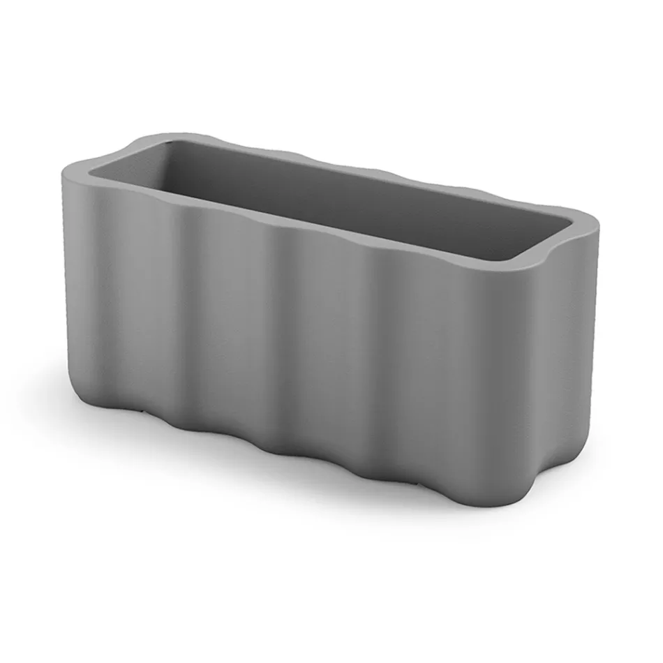 Udendørs vase i farvet polyethylen Made in Italy - rodet Viadurini