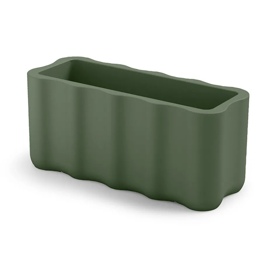 Udendørs vase i farvet polyethylen Made in Italy - rodet Viadurini