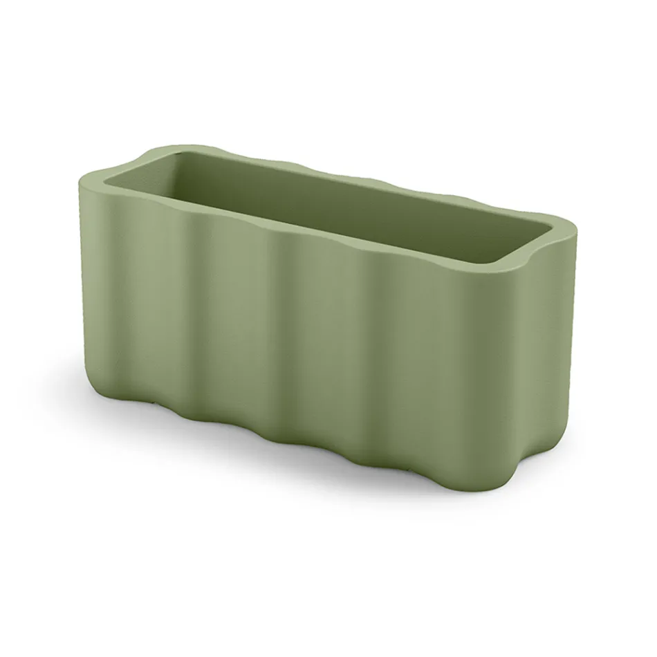 Udendørs vase i farvet polyethylen Made in Italy - rodet Viadurini