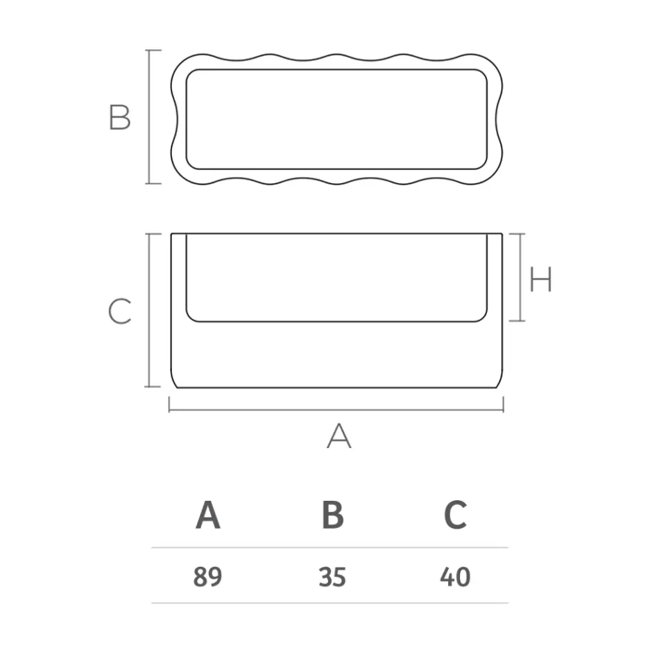 Udendørs vase i farvet polyethylen Made in Italy - rodet Viadurini