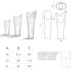 Lysende udendørs vase i hvid polyethylen Fremstillet i Italien - Galileo Viadurini