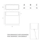 Lys havekrukke i hvid polyethylen Fremstillet i Italien - Crizia Viadurini