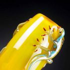 Indendørs vase med farvet glas med geckoer håndlavet i Italien - Geco Viadurini