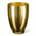 Indendørs vase i blæst glas guld Finish håndlavet i Italien - Taka
