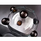 Rund indendørs vase i blæst muranoglas fremstillet i Italien - Astore Viadurini