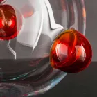 Rund indendørs vase i blæst muranoglas fremstillet i Italien - Astore Viadurini