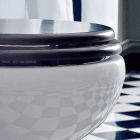 Floor Vase Classic Design Tilbage til væg i Made in Italy Ceramic - Marwa Viadurini